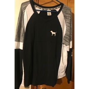 Pink Victoria’s Secret V-Neck Sweatshirt